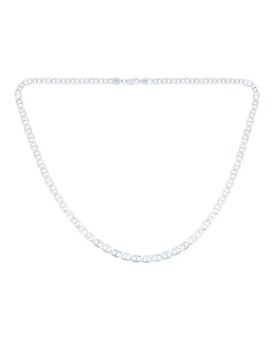 Bling Jewelry Solid Heavy .925 Sterling Silver 7MM Nautical Mariner Anchor Link Chain Necklace Made Italy 24 Inch