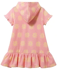 Andy & Evan Girls' 2T-5 Hooded Cover Up One-Piece Swimsuit