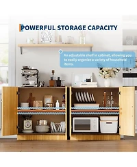 gaomon 31.5" Farmhouse Sideboard Buffet Cabinet with Storage