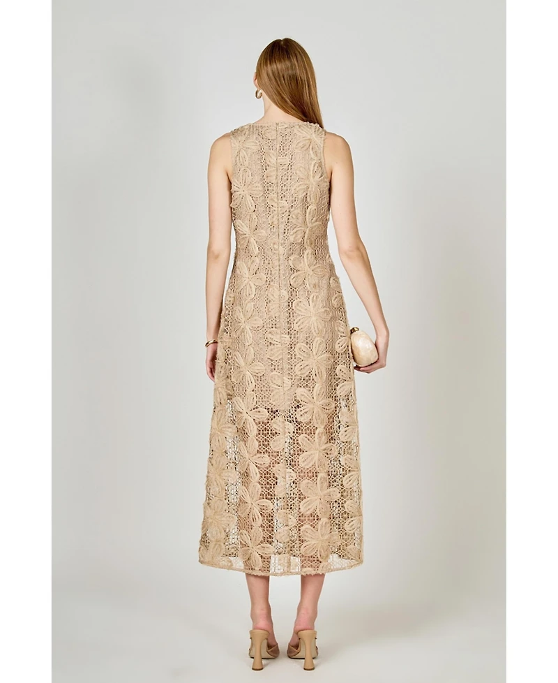 endless rose Women's Lace Cami Maxi Dress