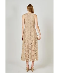 endless rose Women's Lace Cami Maxi Dress