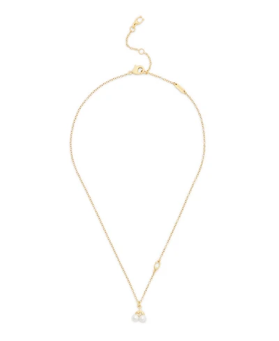 Coach Faux Mother of Pearl Signature Pearl Cherry Pendant Necklace