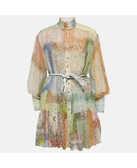 Pre-Owned Zimmermann Women's Multicolor Bandana Print Cotton Mini Dress
