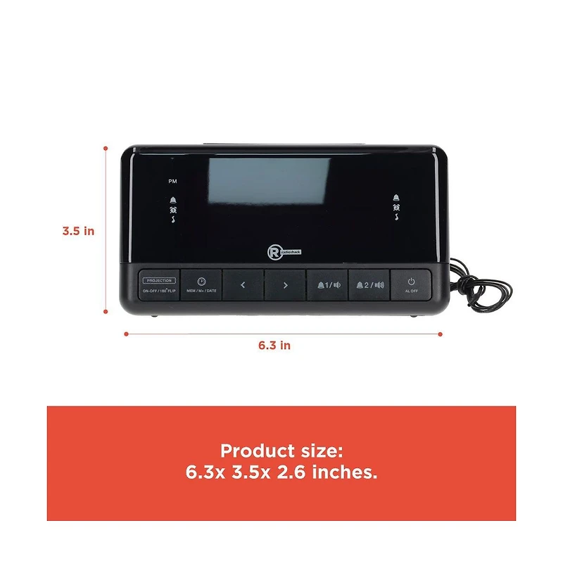RadioShack Projection Clock Radio