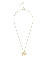 Coach Gold Signature Charm Pendant Necklace