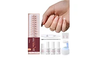 Beetles Medium Almond French Tip Press-On Nails Kit (224 pcs)