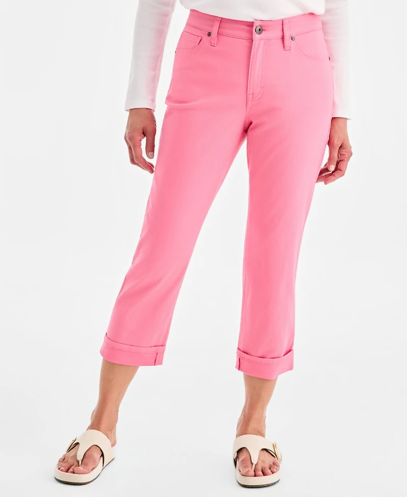 Style & Co Women's Mid-Rise Curvy Capri Jeans, Exclusively at Macy's