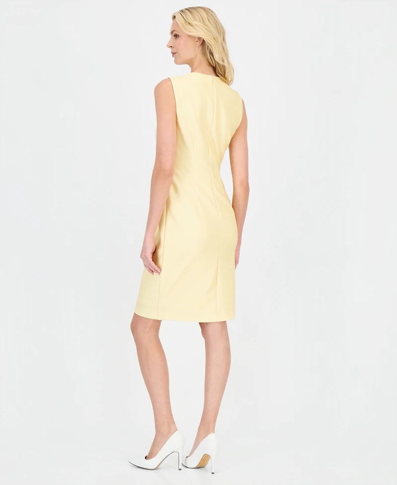 Anne Klein Petite Sleeveless Printed Sheath Dress