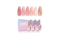 Beetles Nude Pink Gel Nail Polish Set 6 Colors