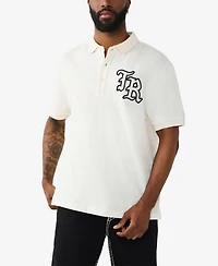 True Religion Men's Short-Sleeve Embroidered Polo Shirt