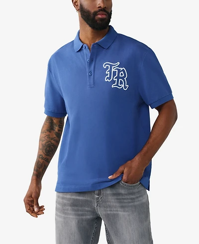 True Religion Men's Short-Sleeve Embroidered Polo Shirt