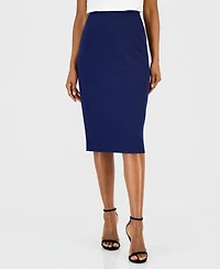 Kasper Women's Below-the-Knee Stretch Pencil Skirt, Regular & Petite Sizes