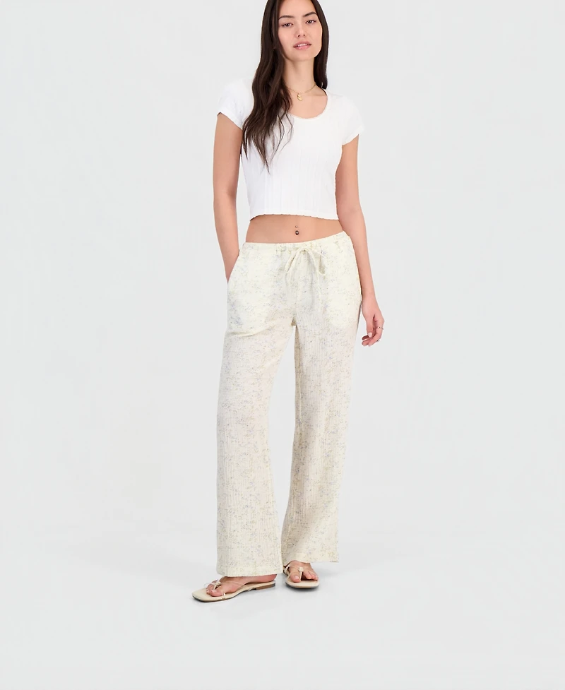 Indigo Rein Juniors' Cotton Gauze Printed Beach Pant