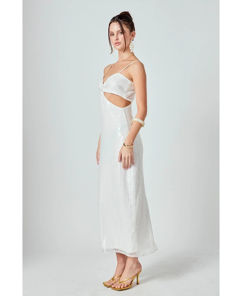 endless rose Women's Sequin Midi Dress