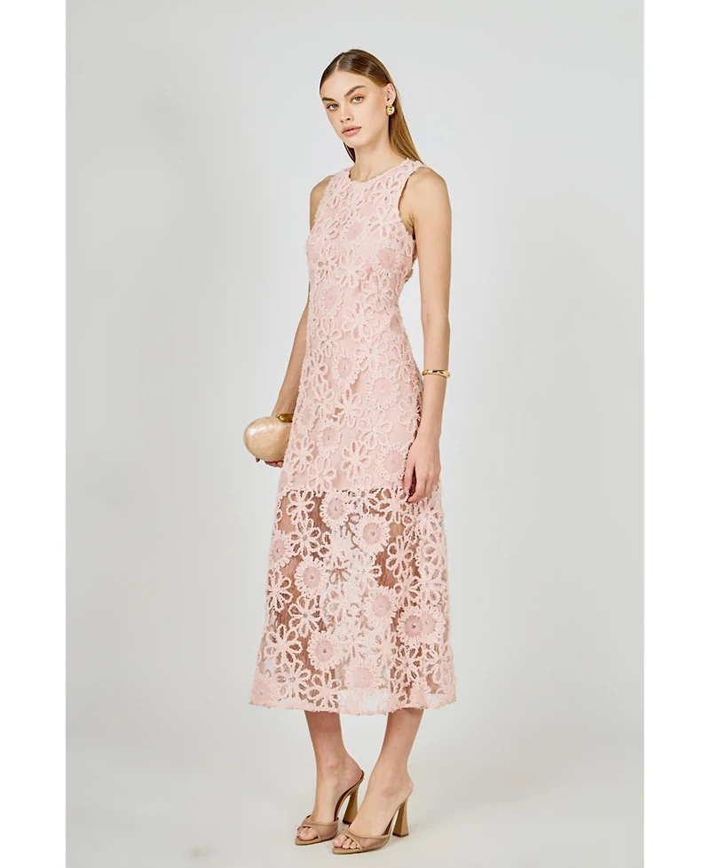 endless rose Women's Lace Cami Maxi Dress