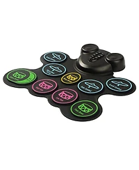 Sugift Roll-Up Electric Drum Set 9 Pads with Speakers Pedals Sticks Midi