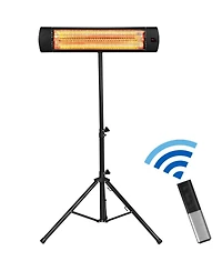 1500W Infrared Space Heater with 3 Heat Settings & Remote Control