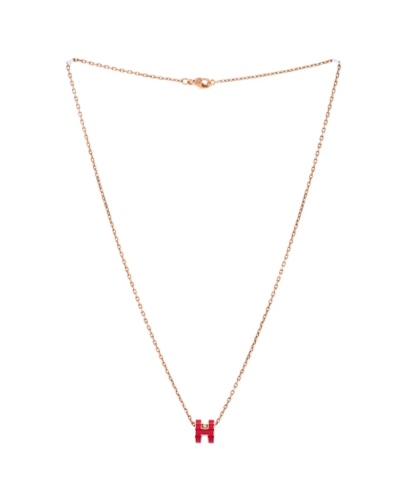 Pre-Owned Hermes Pop H Pendant Chain Necklace