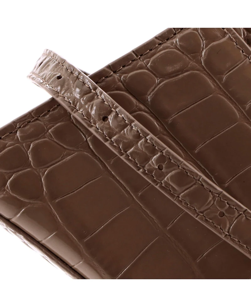 Pre-Owned Balenciaga Small Hourglass Top Handle Bag Embossed Leather