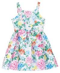 Rare Editions Girls' 7-16 Mikado Paneled Dress