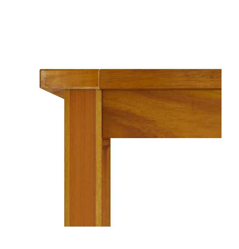 vidaXL Patio Table 78.7"x39.4"x29.1" Solid Wood Acacia