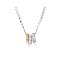 Pre-Owned Cartier Love 3 Ring Pendant Necklace
