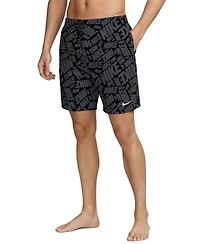 Nike Men's 7" Breaker Logo Volley Swim Shorts