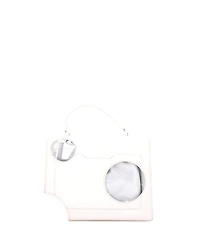 Pre-Owned Off White Jitney 2.8 Meteor Holes Bag Leather with Pvc