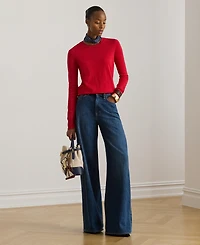 Lauren Ralph Women's Ribbed Off-The-Shoulder Top