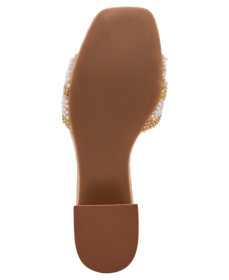 Madden Girl Women's Sunflower Floral Block Heel Sandals