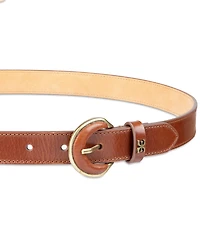Sam Edelman Leather Inset Harness Buckle Belt