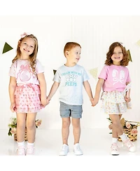 Sweet Wink Baby Boys Chillin With My Peeps Checker Easter Short Sleeve T-Shirt