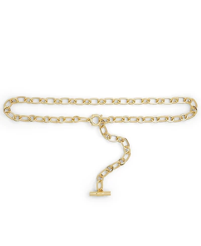 Lauren Ralph Toggle Chain Belt