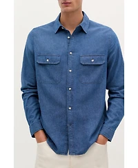 Scalpers Men's Coastal Denim Pockets Shirt