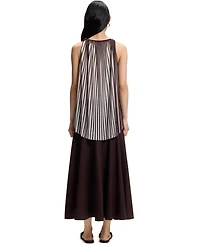 Boss by Hugo Women's Two-Tone Plisse Pleat A-Line Top