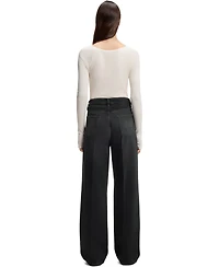 Boss by Hugo Women's Rigid Denim Boyfriend-Fit Jeans