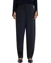 Boss by Hugo Women's Wrinkle-Resistant Crepe Relaxed-Fit Pants