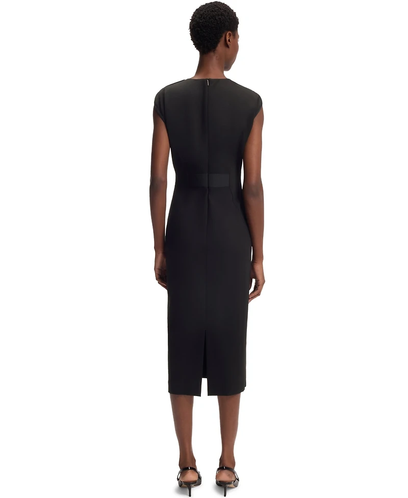 Boss by Hugo Boss Women's Waistband Detail Stretch-Jersey Dress