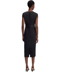 Boss by Hugo Boss Women's Waistband Detail Stretch-Jersey Dress