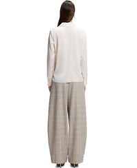 Boss by Hugo Women's Stretch-Silk Satin Regular-Fit Blouse