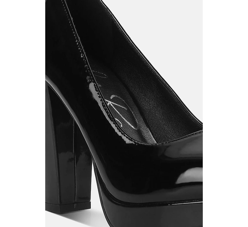 dixie patent faux leather pump sandals