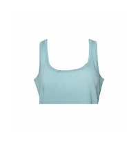 Pre-Owned Missoni Women's Pastel Blue Silk & Knit Sleeveless Scoop Neck Top
