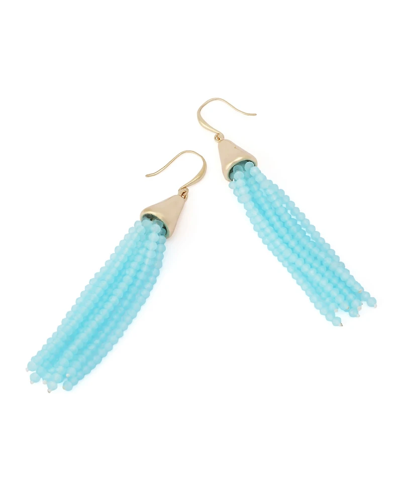 Robert Lee Morris Soho Seed Bead Fringe Earrings