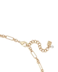 Robert Lee Morris Soho Mother of Pearl Cross Bib Necklace