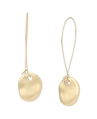 Robert Lee Morris Soho Gold Disc Dangle Earrings