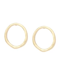 Robert Lee Morris Soho Silver Sculpted Circle Post Earrings