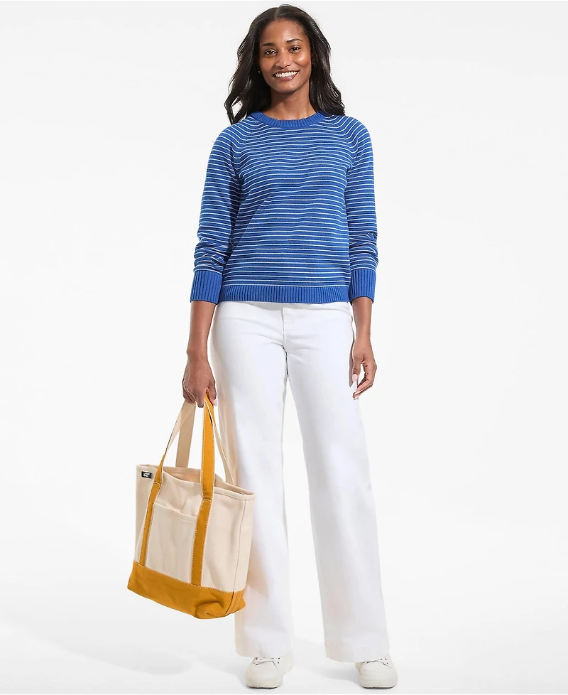 Lands' End Women's Drifter Raglan Crew Sweater
