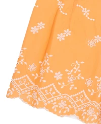 Rare Editions Girls' 7-16 Embroidered Eyelet Top and Shorts, 2-Piece Set