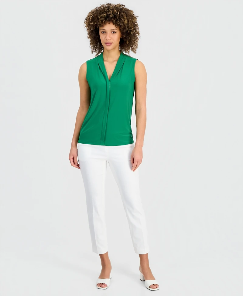 Kasper Women's V-Neck Sleeveless Top