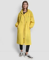 Dkny Women's 1989 Logo Hooded Walker Anorak Jacket